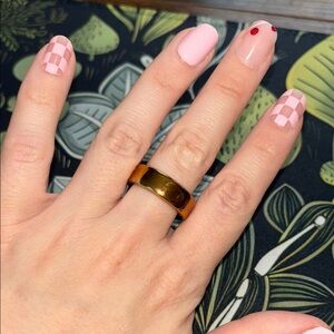 Rose gold Oura ring, size 10